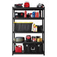 5-Level Metal Shelf featuring spaced shelves that provide ample space to store books, boxes, toys, or whatever you need- 455151 ebuystt