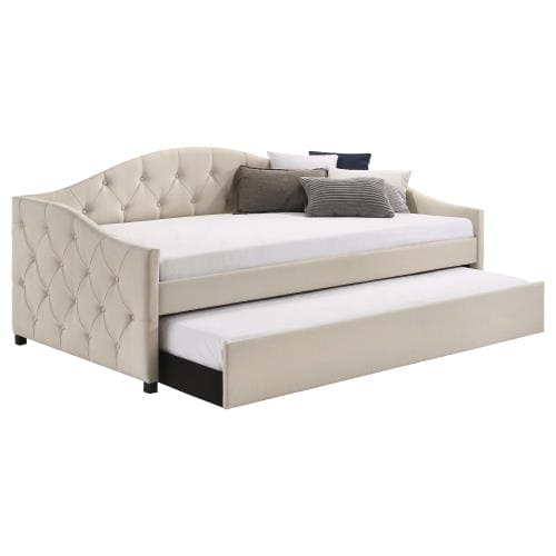 Sadie Upholstered Twin Daybed with Trundle- 300639 ebuystt