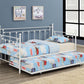 Nocus Metal Twin Daybed with Trundle White - 306055 ebuystt