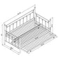 Nocus Metal Twin Daybed with Trundle White - 306055 ebuystt