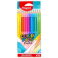 Maped Erasable Colour Pencils 12 Pack Oops - 3154148328124 Pie's Variety Store