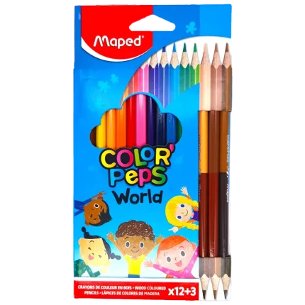 Maped Erasable Colour Pencils 12 Pack Oops - 3154148328124 Pie's Variety Store