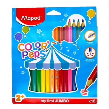 Maped Erasable Colour Pencils 12 Pack Oops - 3154148328124 Pie's Variety Store