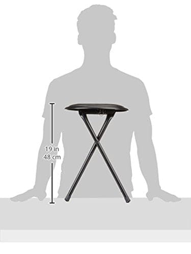 Folding Stool - Backless 18-Inch Stool with 225lb Capacity for Kitchen or Rec Room - Portable Indoor Counter Bar Stools ebuys