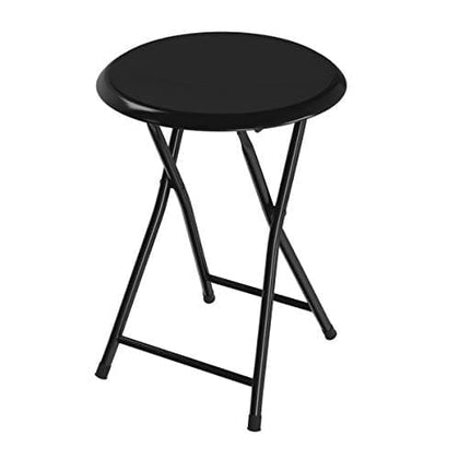 Folding Stool - Backless 18-Inch Stool with 225lb Capacity for Kitchen or Rec Room - Portable Indoor Counter Bar Stools