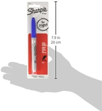 Sharpie Fine Point Permanent Markers, Blue, 1 Count - 7164130003 Pie's Variety Store