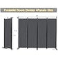 Wall Divider, 4 Panel Room dividers and Folding Privacy Screens with Wider Support Feet, 6 Ft Portable Privacy Screen for Room Separator, 88" W X 71" H, Grey ebuystt