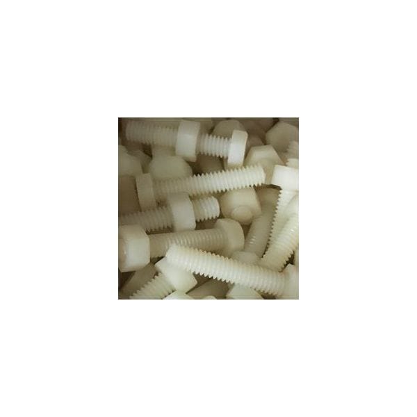 SCREW & NUT PLASTIC 5/16 X 1 1/2 mega
