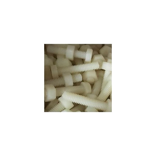 SCREW & NUT PLASTIC 5/16 X 1 1/2 mega