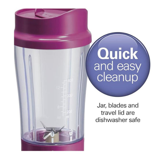 Hamilton Beach Easy Cleaning Portable Personal Blender 414 mL -469272-0040094511310 ebuystt