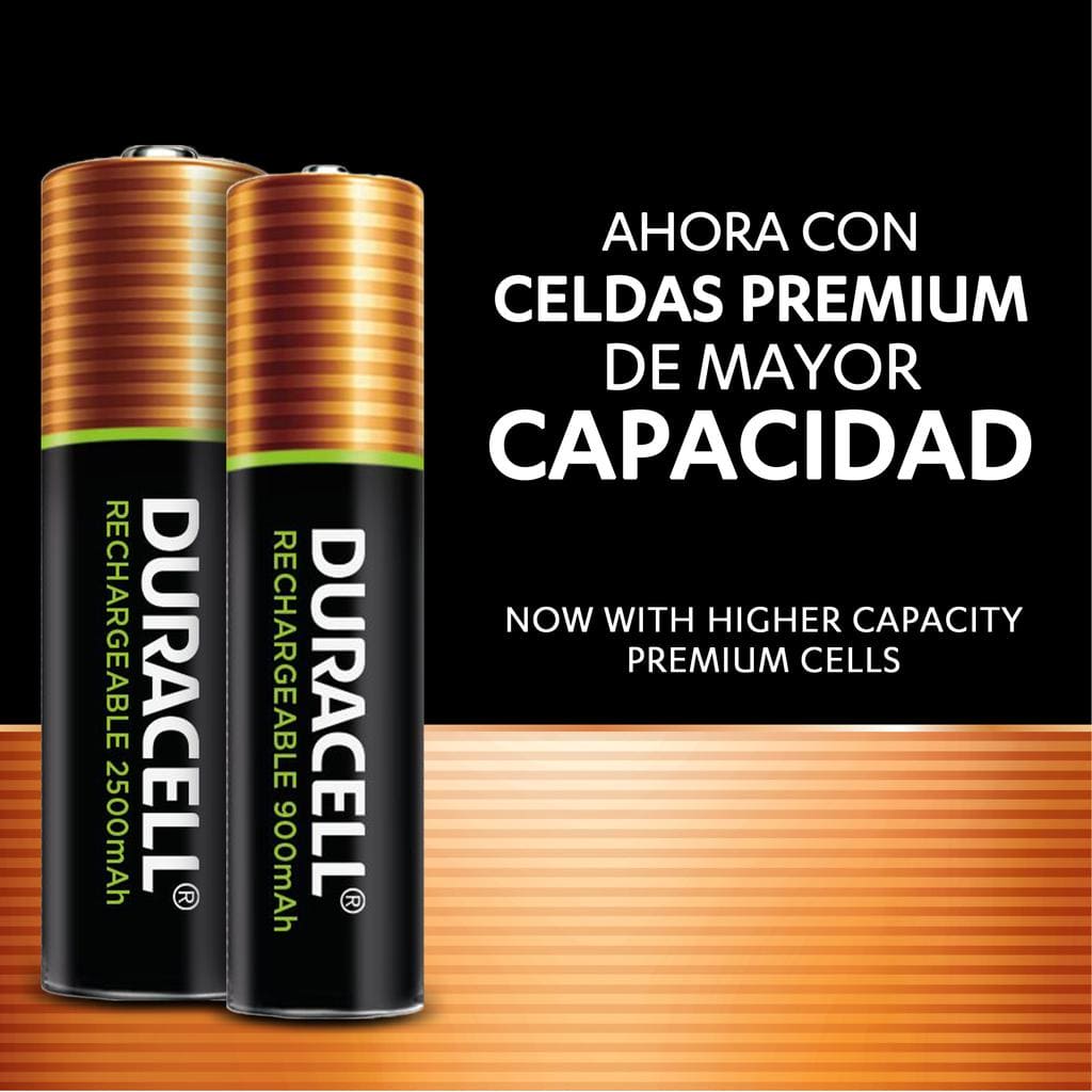 Duracell AA Batteries Rechargeable 6 pk - These powerful NiMH batteries are ideally suited for high-drain or frequently used devices - 398002 ADRIAN'S ELECTRONICS