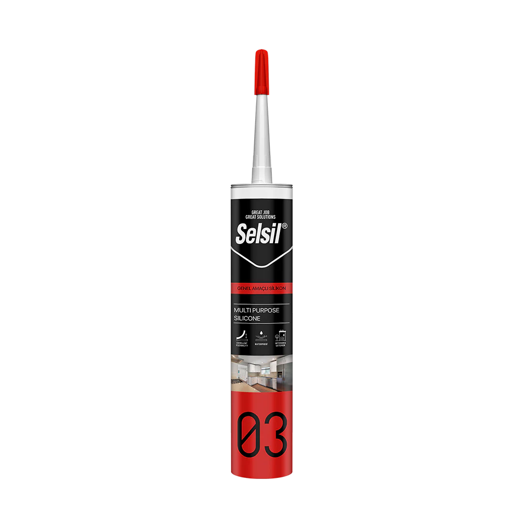 Selsil 03 Multi Purpose Silicone 280mL,Ideal for areas that could be exposed to weather.- Selsil03 Mega