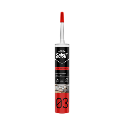 Selsil Multi Purpose Silicone 280mL,Ideal for areas that could be exposed to weather. These areas include windows, doors, siding, trim, molding, baseboards, vents, basements, attics and around wires and pipes.- Selsil03