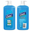 Coast Hair and Body Wash Classic Scent 2 Units / 32 oz / 946 ml - Wake up with the Coast 2-in-1 dual-action hair and body wash. A crisp, exhilarating scent with a foamy lather combines to tingle your senses - 450585