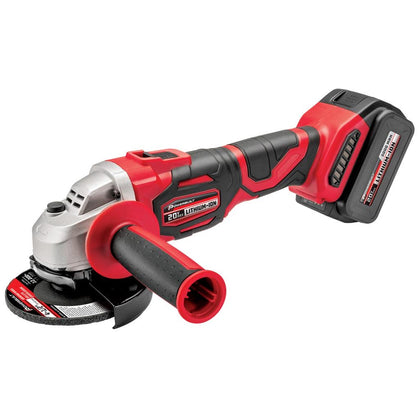 Powerbuilt 20 V Cordless Angle Grinder with Lithium-Ion Battery. Powerful and efficient, the Powerbuilt 20 V cordless angle grinder with lithium-ion battery is perfect for your grinding and cutting projects-471900