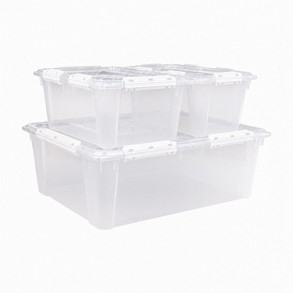 Greenmade Set of Clear Storage Containers with Lids 3 Units-513589 ebuystt