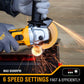 WORKSITE Brushless Angle Grinder Tool 4.5 Inch Variable Speed Portable Handheld Battery Powered Electric Grinders-CAG323 Worksite Power Tools