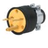 Brown USA Straight Electrical Plug 3 Wire, 15 Amps, 220V UL listed Electrical Male Plug- BREL0031 MEGA