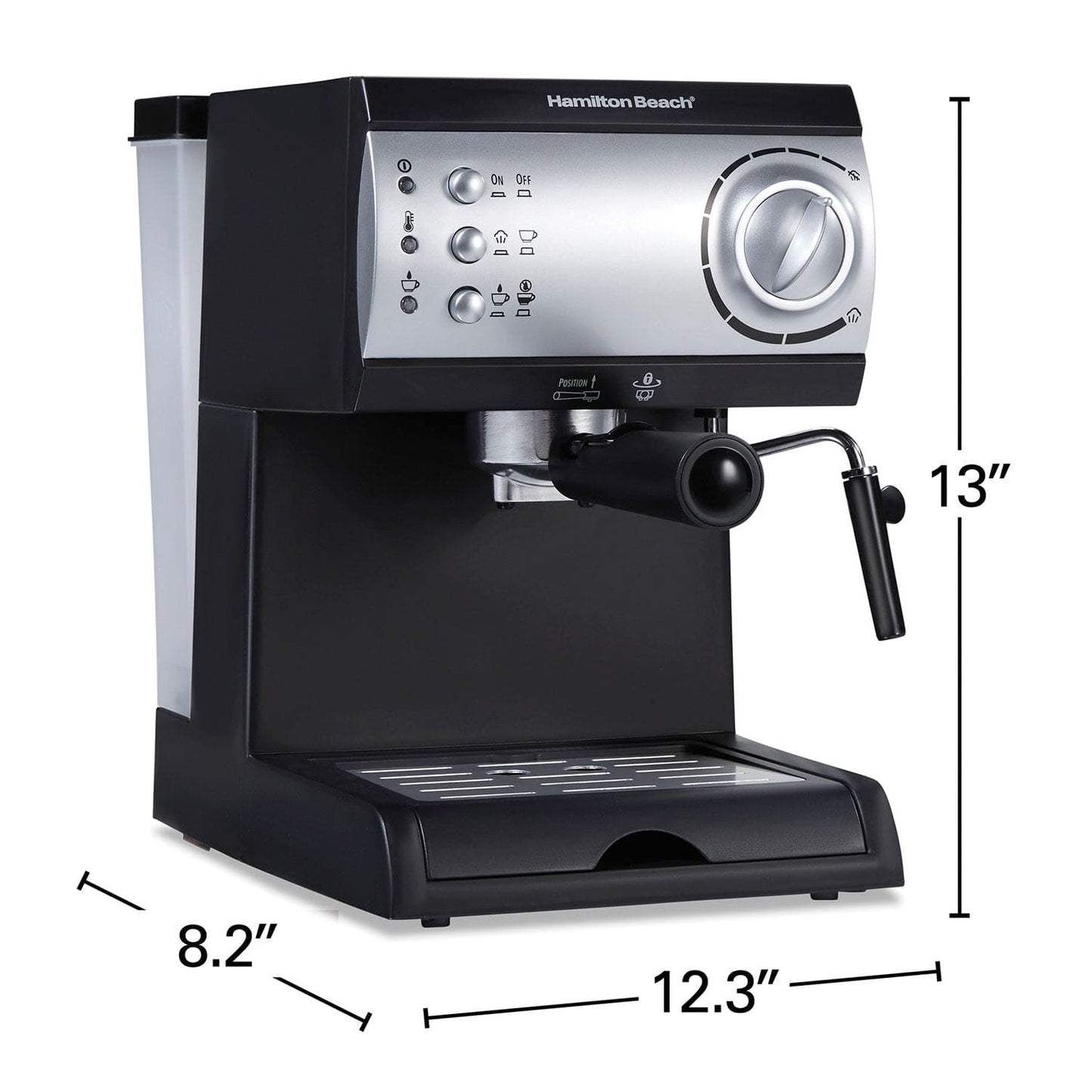 Hamilton Beach Espresso and Cappuccino Maker- 40715 Argos Distributors