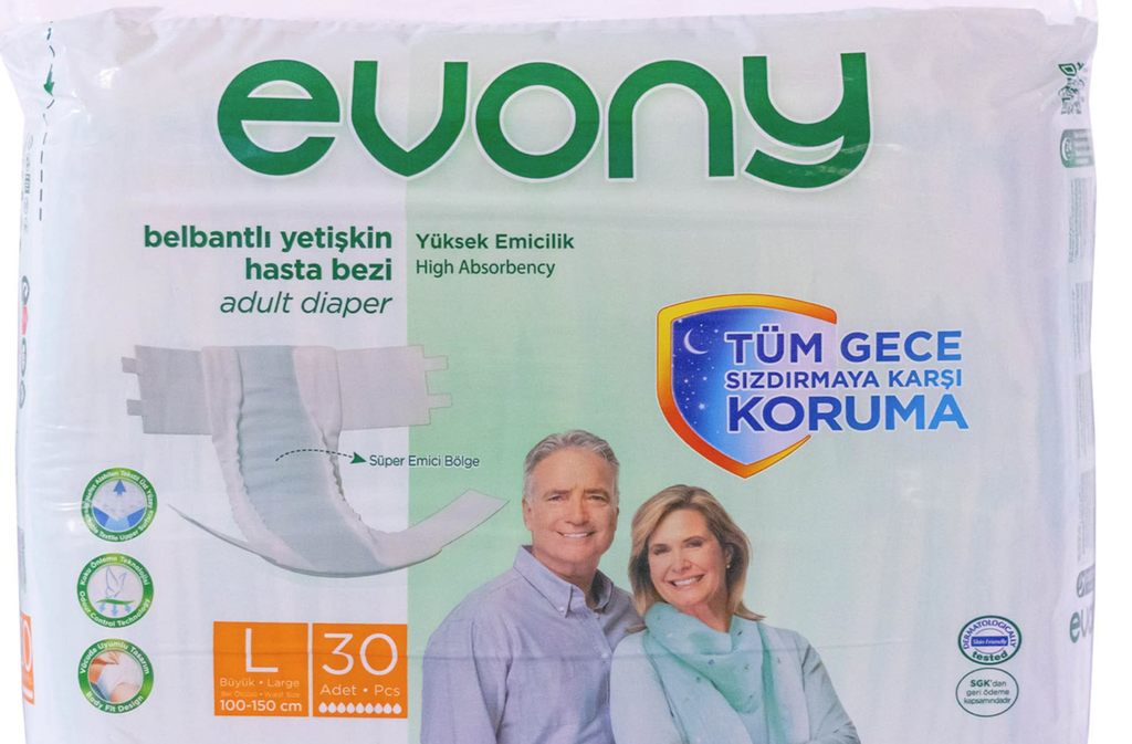 Evony Adult Diaper Large 30 Units - 379616 Ebuystt