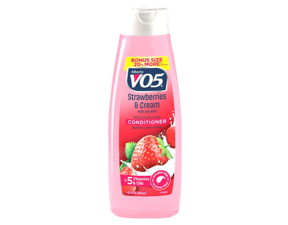 VO5, Conditioner, Strawberries & Cream, Soy Milk, 15oz - 81655901118