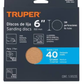 Truper 60 Gram, Round Orbit Grinder Sanding Paper Disc,  5PCS for Wood Sanding Buffing Polishing - 17848 mega
