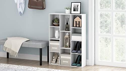 Furinno Luder Book / Storage Shelf Organizers , 11-Cube, White- B084PLF6N2 ebuys