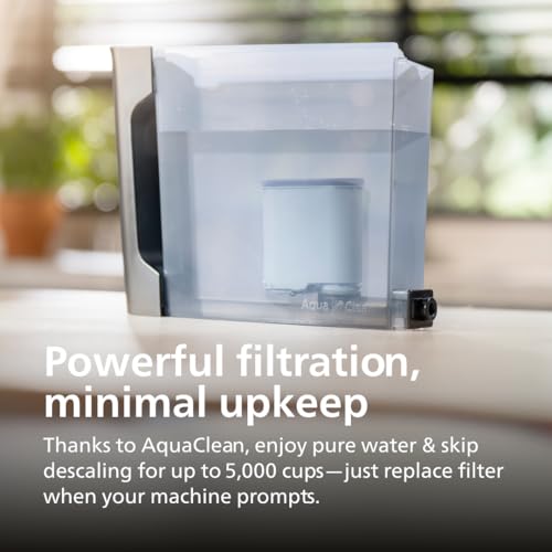 Philips 3200 Series Fully Automatic Espresso Machine, LatteGo Milk Frother, 5 Coffee Varieties, Intuitive Touch Display, 100% Ceramic Grinder, AquaClean Filter, My Coffee Choice, Black (EP3241/54) Philips