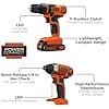BLACK+DECKER 20V MAX Cordless Drill and Impact Driver, Power Tool Combo Kit with Battery and Charger -BD2KITCDDI Argos Distributors