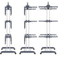 HOMIDEC Clothes Drying Rack, Oversized 4-Tier(67.7" High) Foldable Stainless Steel Drying Rack Clothing, Movable Drying Rack with 4 castors, 24 Drying Poles and 14 Hooks for Bed Linen, Clothing, Grey HOMIDEC