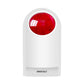 Remote Emergency Strobe Siren Alarm Kit Waterproof Outdoor Loud Panic SOS Warning System for Business Home Shop Hotel School 300ft 1 Red Flashing Siren+ 2 Call Buttons ebuystt
