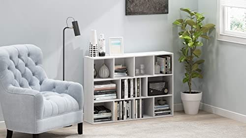 Furinno Luder Book / Storage Shelf Organizers , 11-Cube, White- B084PLF6N2 ebuys