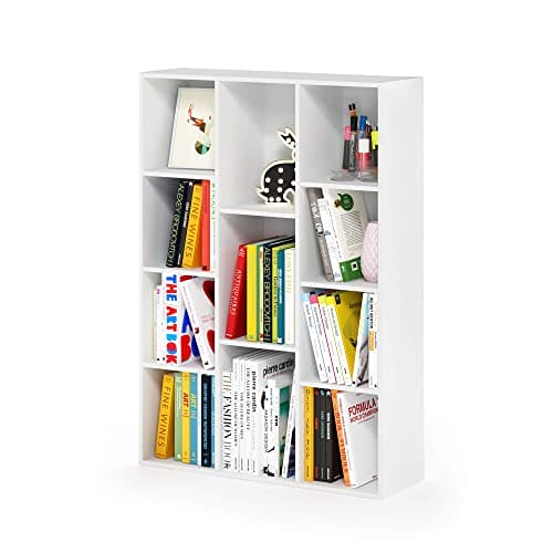 Furinno Luder Book / Storage Shelf Organizers , 11-Cube, White- B084PLF6N2 ebuys