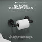 Day Moon™ Matte Black Toilet Paper Holder - Black Toilet Paper Holder Wall Mount - Modern Toilet Paper Roll Holder Black Matte Toilet Paper Holder - Black Bathroom Toilet Paper Holder Day Moon Designs