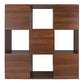 Storage Cube Shelf Organizer, 9 Cubes, Espresso, 11.7"D x 35.9"W x 35.9"H EBUYSTT