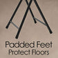 Folding Stool - Backless 18-Inch Stool with 225lb Capacity for Kitchen or Rec Room - Portable Indoor Counter Bar Stools ebuys