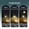 Linkind Solar Pathway Lights 8 Pack, Solar Lights Outdoor for Christmas Decorations, Warm White Solar Path Lights Waterproof, Solar Christmas Lights for Walkway Yard Landscape Garden