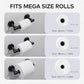 Day Moon™ Matte Black Toilet Paper Holder - Black Toilet Paper Holder Wall Mount - Modern Toilet Paper Roll Holder Black Matte Toilet Paper Holder - Black Bathroom Toilet Paper Holder Day Moon Designs