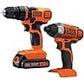 BLACK+DECKER 20V MAX Cordless Drill and Impact Driver, Power Tool Combo Kit with Battery and Charger -BD2KITCDDI Argos Distributors
