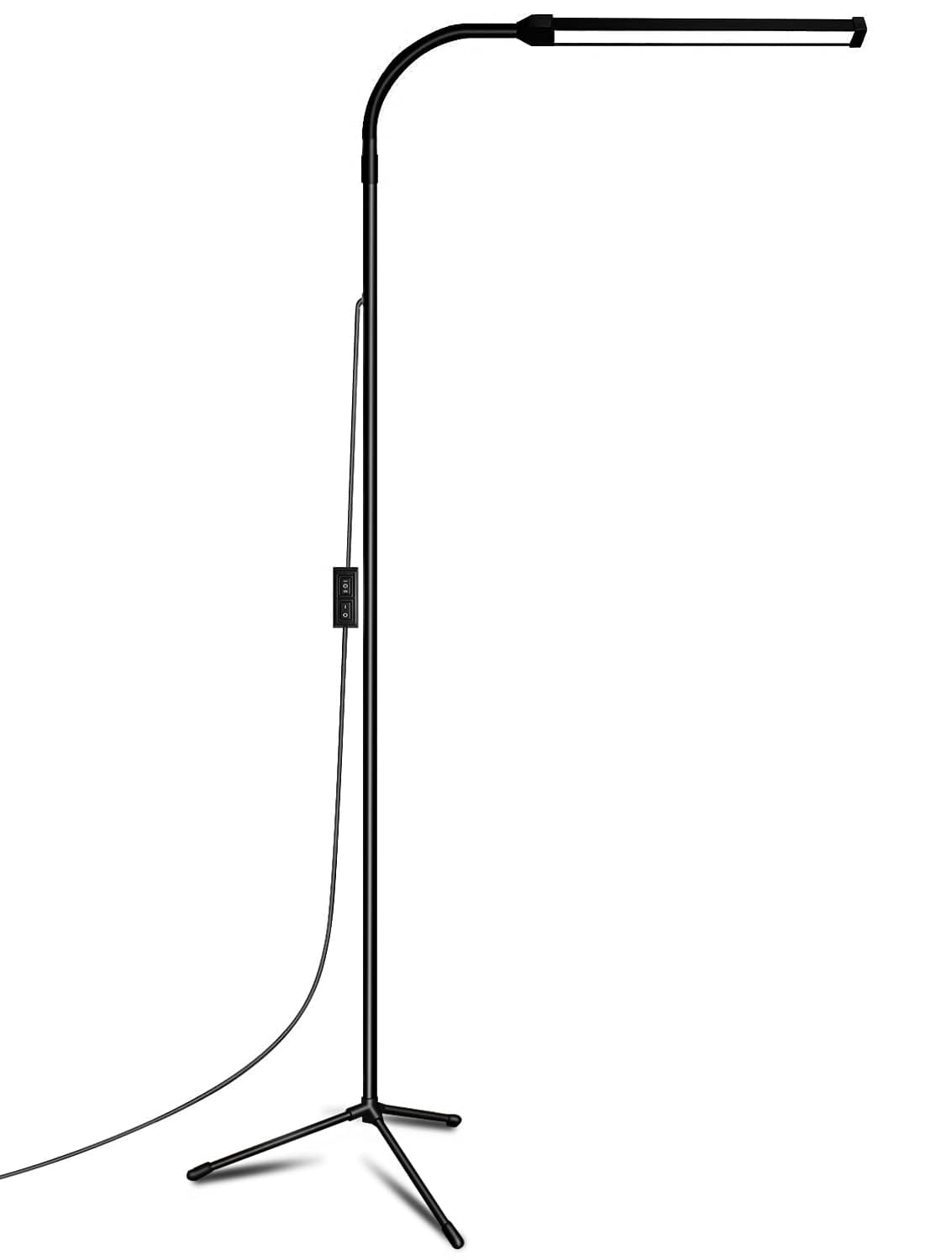 EBEST Led Floor Lamp for Eyelash Extensions Craft Task Floor Standing Light Adjustable Gooseneck Dimmable lash LED Lamp for Facial Spa Salon Makeup EBEST