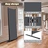 Wall Divider, 4 Panel Room dividers and Folding Privacy Screens with Wider Support Feet, 6 Ft Portable Privacy Screen for Room Separator, 88" W X 71" H, Grey ebuystt