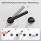 Day Moon™ Matte Black Toilet Paper Holder - Black Toilet Paper Holder Wall Mount - Modern Toilet Paper Roll Holder Black Matte Toilet Paper Holder - Black Bathroom Toilet Paper Holder Day Moon Designs