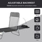 Outsunny Folding Chaise Lounge Pool Chairs, Outdoor Sun Tanning Chairs with Pillow, Reclining Back, Steel Frame & Breathable Mesh for Beach, Yard, Patio, Black ebuys