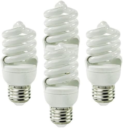 Satco S6237 13 Watt T2 Ultra Mini Spiral 5000K Natural Light Compact Fluorescent Light Bulbs - 4 per Package (60 Watt Replacement) - 04592306237 Pie's Variety Store