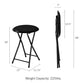 Folding Stool - Backless 18-Inch Stool with 225lb Capacity for Kitchen or Rec Room - Portable Indoor Counter Bar Stools ebuys