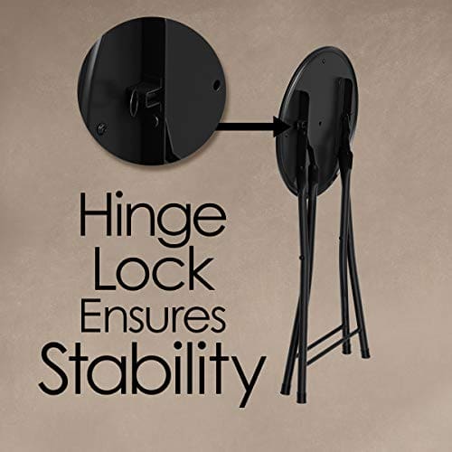Folding Stool - Backless 18-Inch Stool with 225lb Capacity for Kitchen or Rec Room - Portable Indoor Counter Bar Stools ebuys