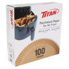 Titan Non-stick Paper Liners for Air Fryer 100 Units / 19.5 cm / 7.6 inches -462113