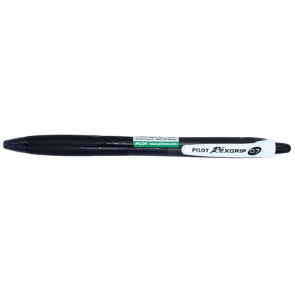 Pilot, Retractable Ballpoint Pen, Rexgrip, Black, 0.7mm - 4902505326325 Pie's Variety Store