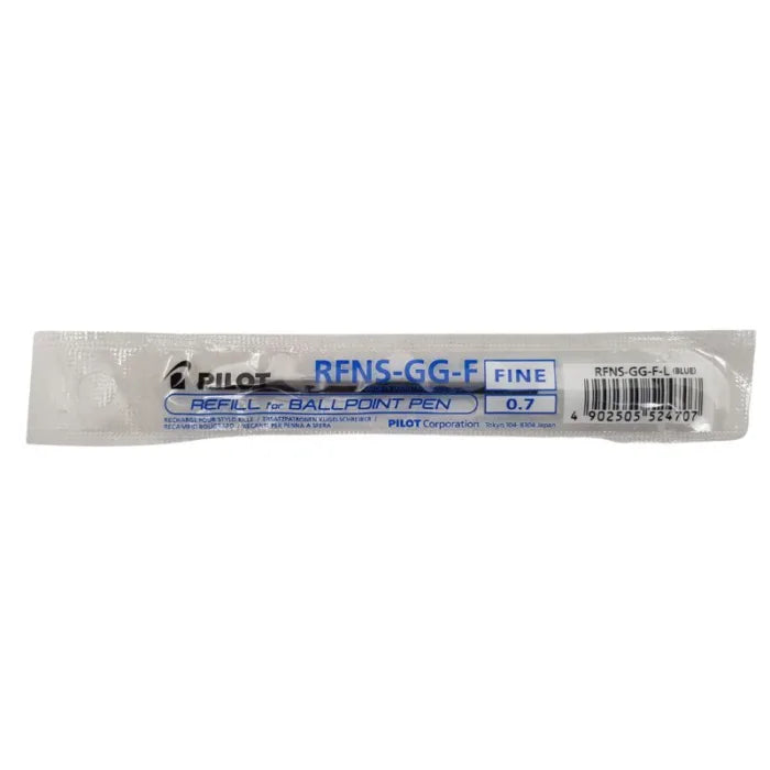 Pilot, RFNS-GG-F, Ballpoint Pen Refill, Blue, 0.7mm Fine - 4902505524707 Pie's Variety Store