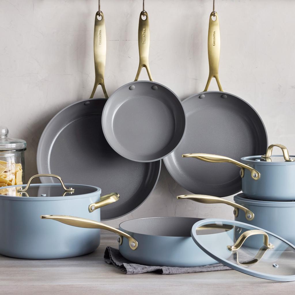 GreenPan Ceramic Cookware Set 11 Piece-503951-0885837054286 ebuystt